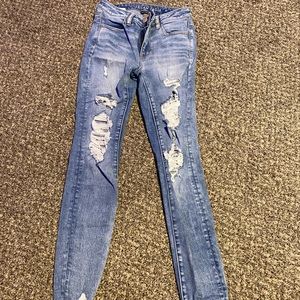 american eagle ripped jeans